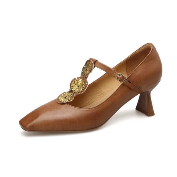 Exquisite Handcrafted Leather Women’s Shoes for Timeless Elegance(Etrj220A3837-1)