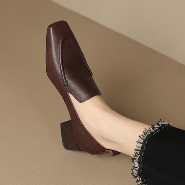 Elegant Handmade Leather Women's Shoes - Luxury Craftsmanship(Etrj220A3857)