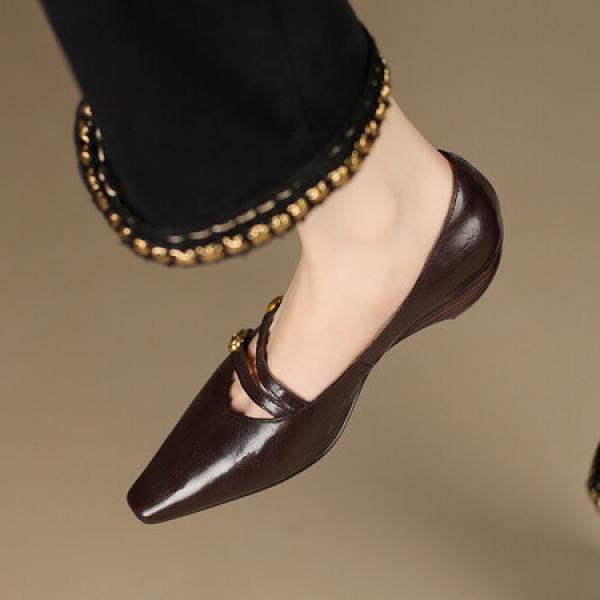 Premium Handmade Genuine Leather Women's Shoes - Elegance Redefined(Etrj220A3856)