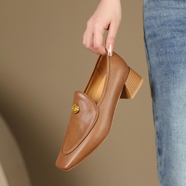 Handcrafted Genuine Leather Women’s Luxury Shoes(Etrj220A3858)