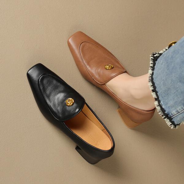 Handcrafted Genuine Leather Women’s Luxury Shoes(Etrj220A3858)