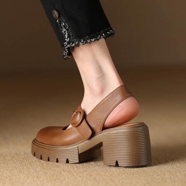 Handcrafted Luxurious Leather Women’s Shoes(Etrj220A3871)