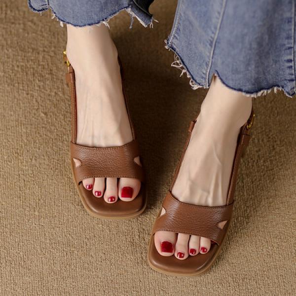 Handcrafted Luxury Leather Women's Shoes(Etrj220A3612-1)