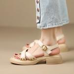 Elegant Handcrafted Leather Women's Shoes of High Quality(Etrj220A3878)