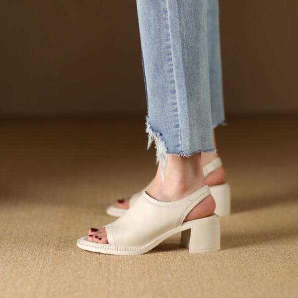 Handcrafted Luxury Leather Women's Shoes for Elegance(Etrj220A3883)