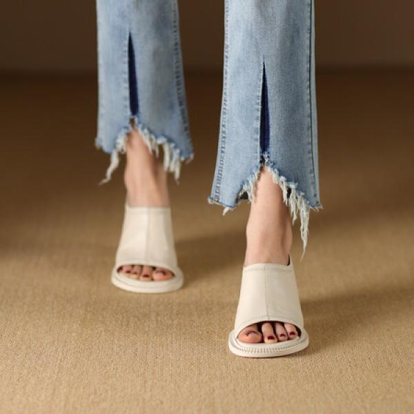 Handcrafted Luxury Leather Women's Shoes for Elegance(Etrj220A3883)