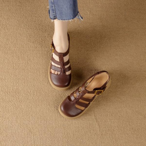 Handcrafted Luxury Leather Women's Shoes(Etrj220A3557-1)