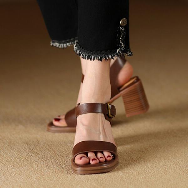 Handcrafted Leather Women's Shoes: Timeless Elegance(Etrj220A3889)