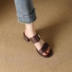 Exquisite Handcrafted Leather Women's Shoes: Luxury & Elegance(Etrj220A3599)