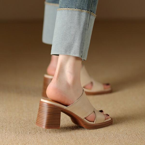 Elegant Handcrafted Leather Women’s Shoes: Luxury Craftsmanship(Etrj220A3892)