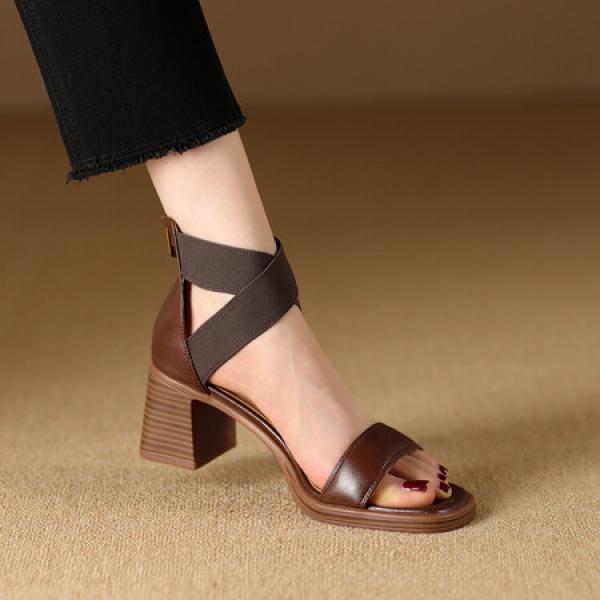 Crafted Luxury: Exquisite Handmade Leather Women's Shoes(Etrj220A5003)