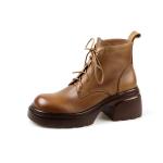 Handcrafted Genuine Leather Women's Shoes - Elegant Luxury(Etrj220T1520-1)