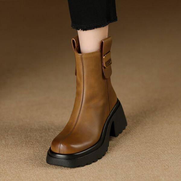 Elegant Handcrafted Leather Women's Shoes of Luxury(Etrj220T1390-1)