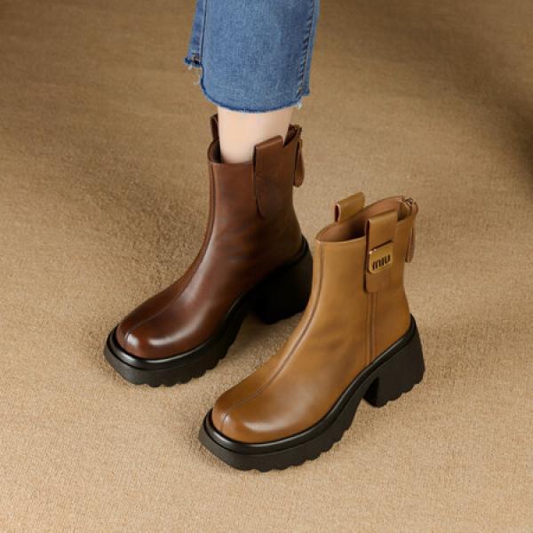 Elegant Handcrafted Leather Women's Shoes of Luxury(Etrj220T1390-1)