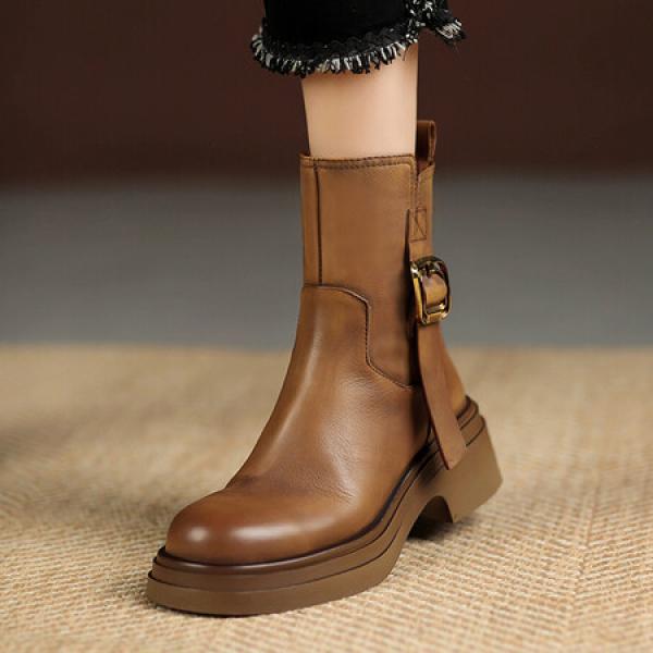 Handcrafted Luxury Leather Women's Shoes, Exquisite Quality(Etrj220T1553-1)