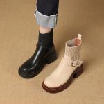 Handcrafted Luxury Leather Women's Shoes - Timeless Elegance(Etrj220A6005)