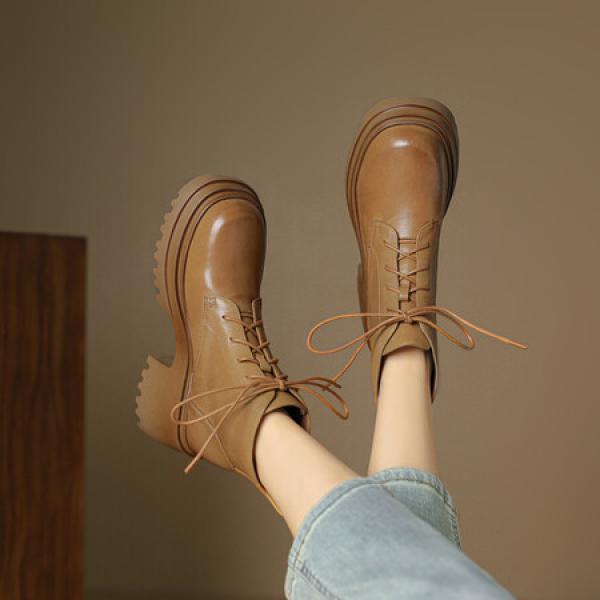 Handcrafted Genuine Leather Women's Shoes - Elegant Luxury(Etrj220A6021)