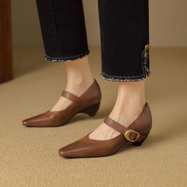 Exquisite Handcrafted Leather Women’s Shoes: Elegance Redefined(Etrj220A5023)