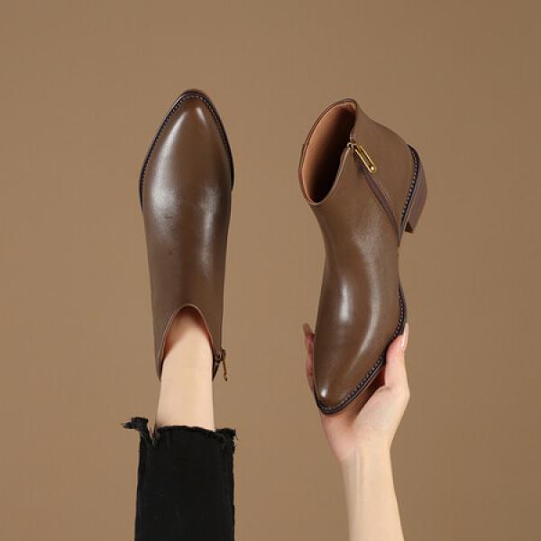 Handcrafted Genuine Leather Women’s Shoes: Luxurious Elegance(Etrj220A6006)