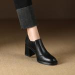 Elegant Handmade Leather Women's Shoes - Luxury Craftsmanship(Etrj220A3722-1)