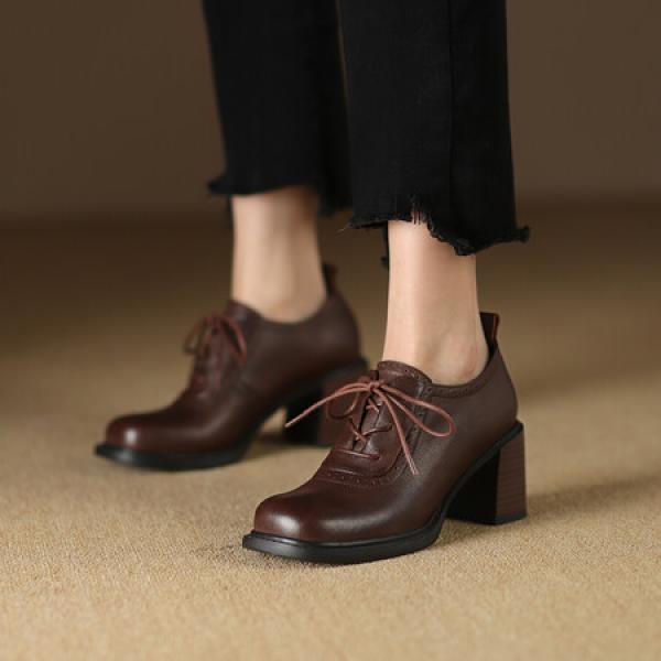 Elegantly Crafted Genuine Leather Handmade Women's Shoes(Etrj220A3721-1)