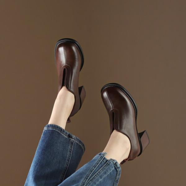 Elegant Handmade Leather Women's Shoes of Supreme Quality(Etrj220A3716-1)