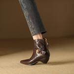Handcrafted Leather Women's Shoes - Luxurious Elegance in Every Stitch(Etrj220A6050)