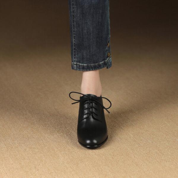 Elegant Handcrafted Genuine Leather Women's Shoes(Etrj220A3718-1)