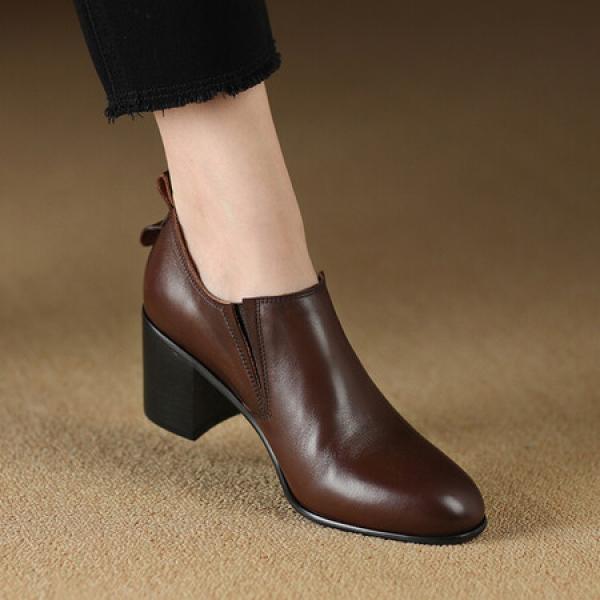 Elegant Handcrafted Leather Women’s Shoes with Luxurious Quality(Etrj220A3719-1)