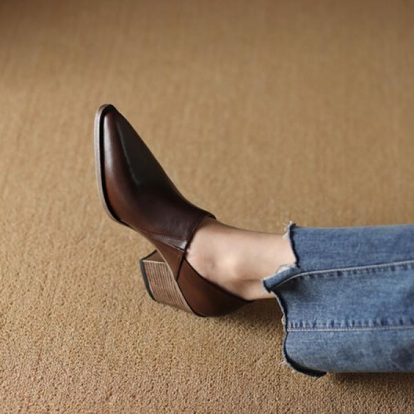 Elegant Handcrafted Leather Women’s Shoes for Luxurious Style(Etrj220A3823-1)