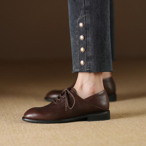 Handcrafted Luxury Leather Women's Shoes: Elegance in Every Step(Etrj220A3806-1)