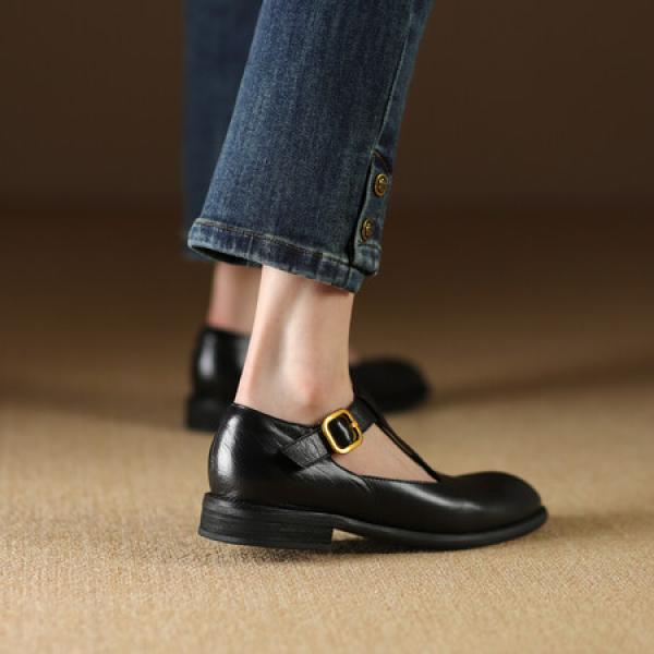 Luxurious Handmade Leather Women's Shoes: Crafted Elegance(Etrj220A3815-1)