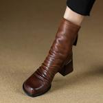 Elegant Handcrafted Leather Women's Shoes of Luxury Quality(Etrj220T1517-1)