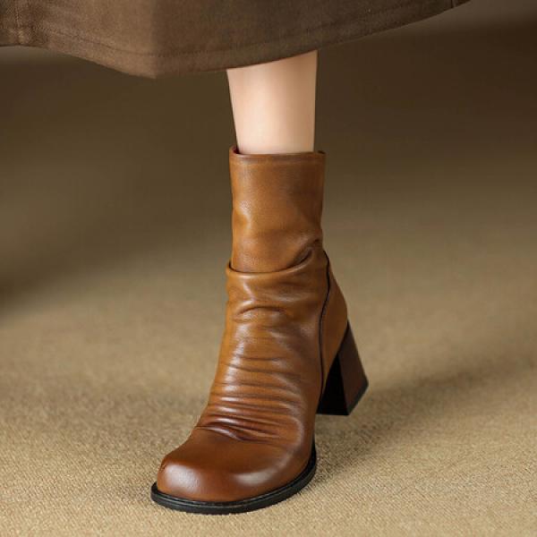 Elegant Handcrafted Leather Women's Shoes of Luxury Quality(Etrj220T1517-1)