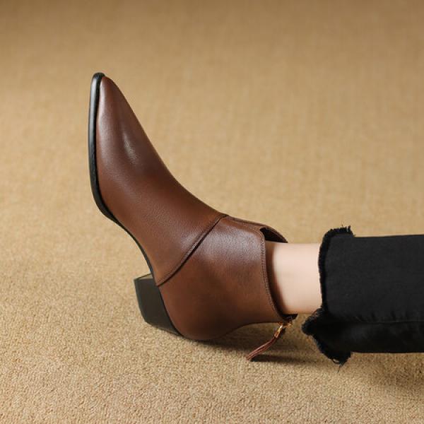 Exquisite Handmade Leather Women’s Luxury Shoes(Etrj220A6055)