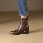 Elegance Redefined: Handcrafted Leather Women's Footwear(Etrj220A3690-1)