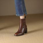 Elegance Redefined: Handcrafted Leather Women's Footwear(Etrj220A3690-1)