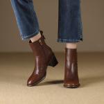 Elegance Redefined: Handcrafted Leather Women's Footwear(Etrj220A3690-1)