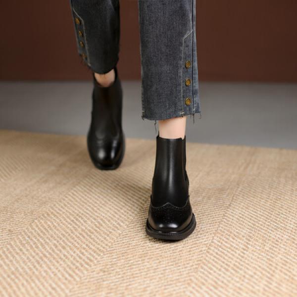 Handcrafted Genuine Leather Women's Shoes - Luxurious Elegance(Etrj220T1379-1)