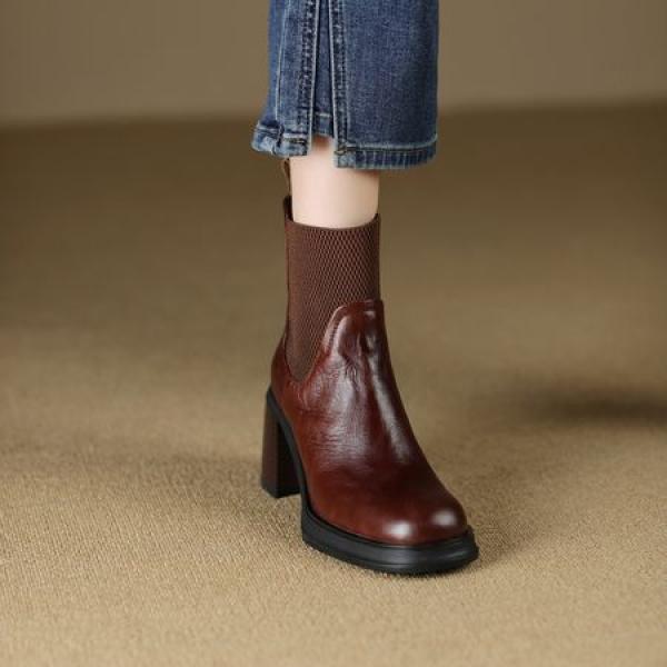 Elegant Handcrafted Leather Women's Shoes of Luxury Quality(Etrj220T1539-1)