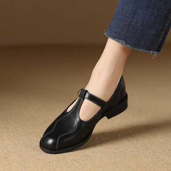 Elegant Handmade Leather Women's Shoes with Luxury Craftsmanship(Etrj220A5106)