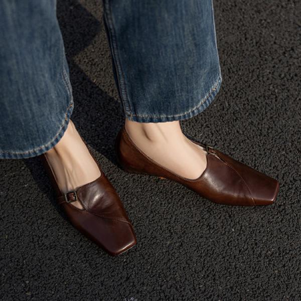 Elegant Handcrafted Genuine Leather Women's Shoes(Etrj220F626-3)