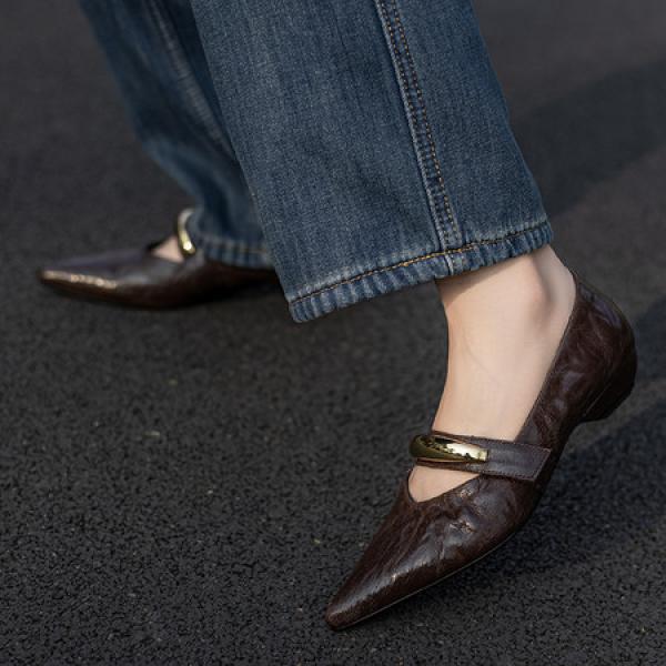 Handcrafted Luxury Leather Women’s Shoes: Timeless Elegance(Etrj220A5103)