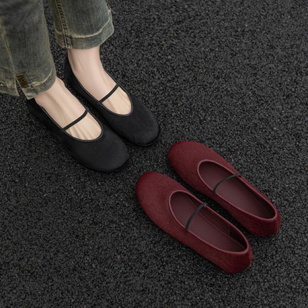 Crafted Elegance: Luxury Handmade Leather Women’s Shoes(Etrj220F196-101)