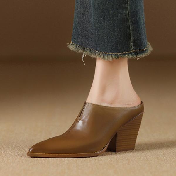 Elegantly Crafted Genuine Leather Handmade Women's Shoes(Etrj220F668-1)