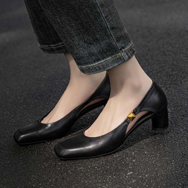 Luxury Handmade Leather Women's Shoes: Elegance Redefined(Etrj220F687-1)