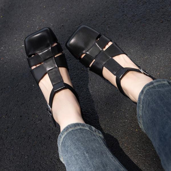 Exquisite Handcrafted Leather Heels: Elegant Luxury Footwear(Etrj220F691-1)