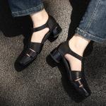 Exquisite Handcrafted Leather Heels: Elegant Luxury Footwear(Etrj220F691-1)