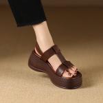 Handcrafted Luxury Leather Women's Shoes - Elegance in Every Stitch(Etrj220F283B-1)