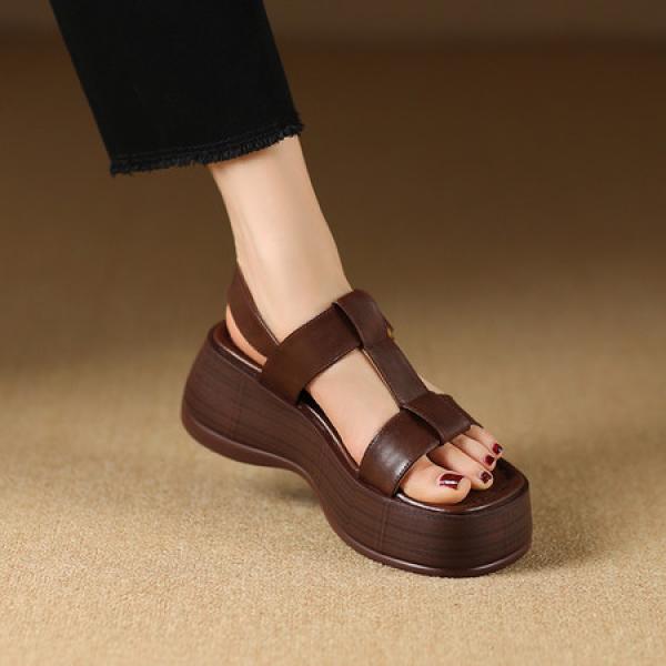 Handcrafted Luxury Leather Women's Shoes - Elegance in Every Stitch(Etrj220F283B-1)